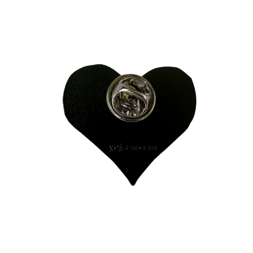 Textured Rainbow Heart Enamel Pin