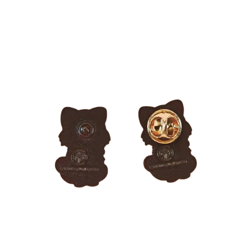 Cute Puppy with Rainbow Pride Scarf Enamel Pin