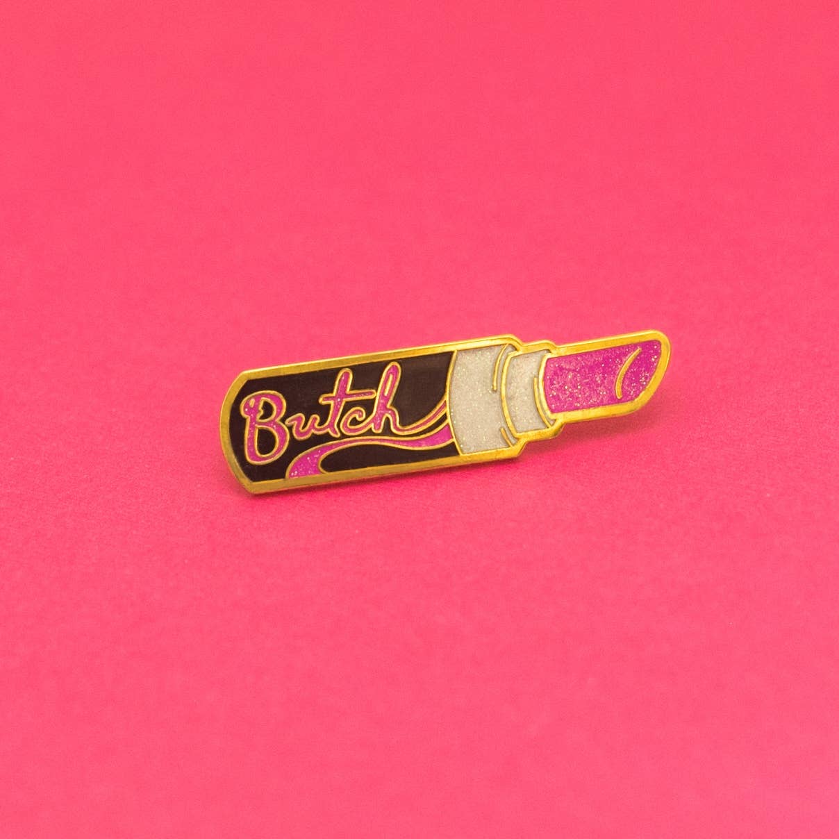 Butch Lipstick Enamel Pin