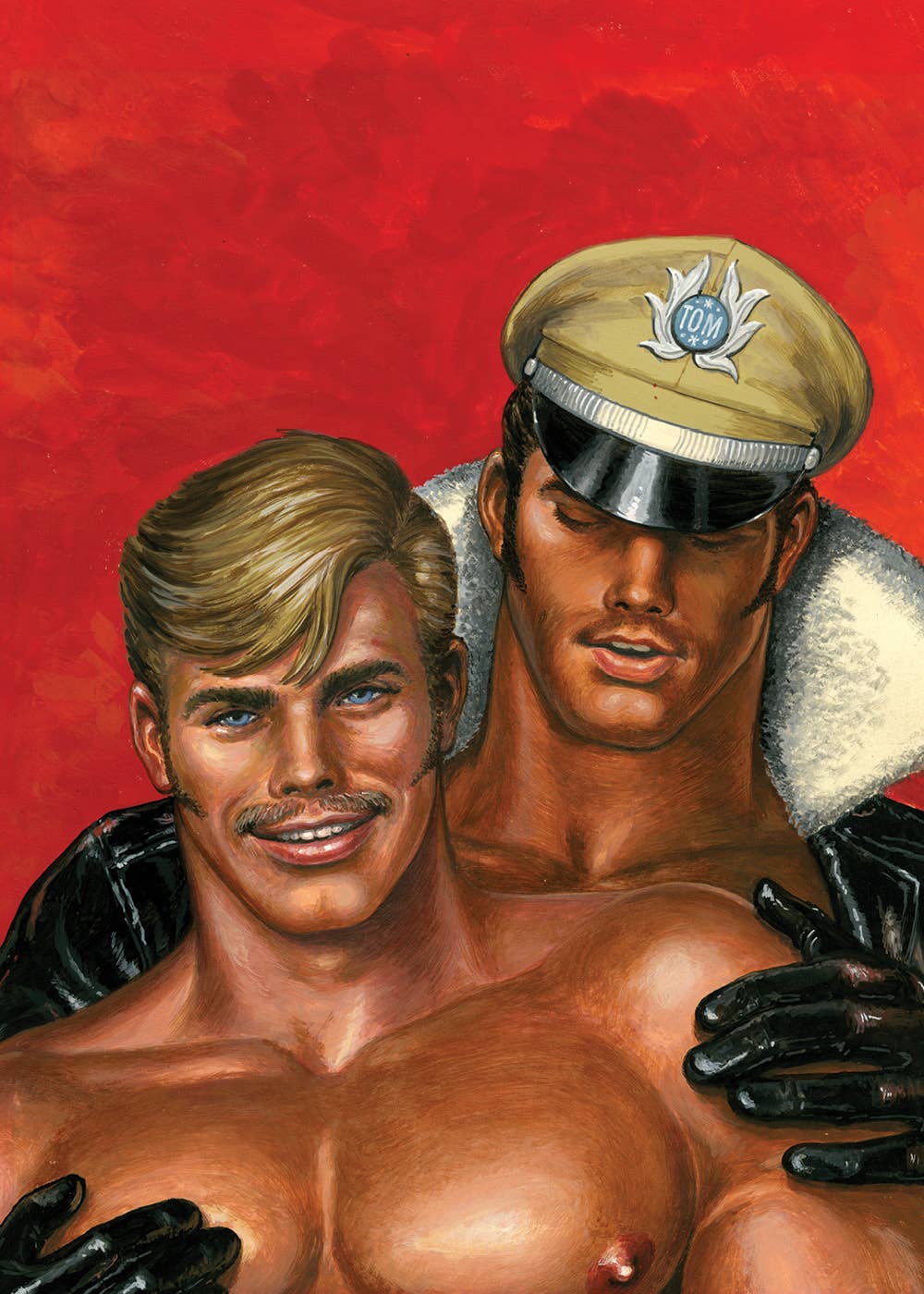 One of the Official Tom of Finland postcard collection featuring eight museum-quality reproductions of the artist's iconic LGBTQ+ illustrations.