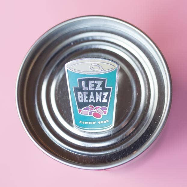Lez Beanz Enamel Pin
