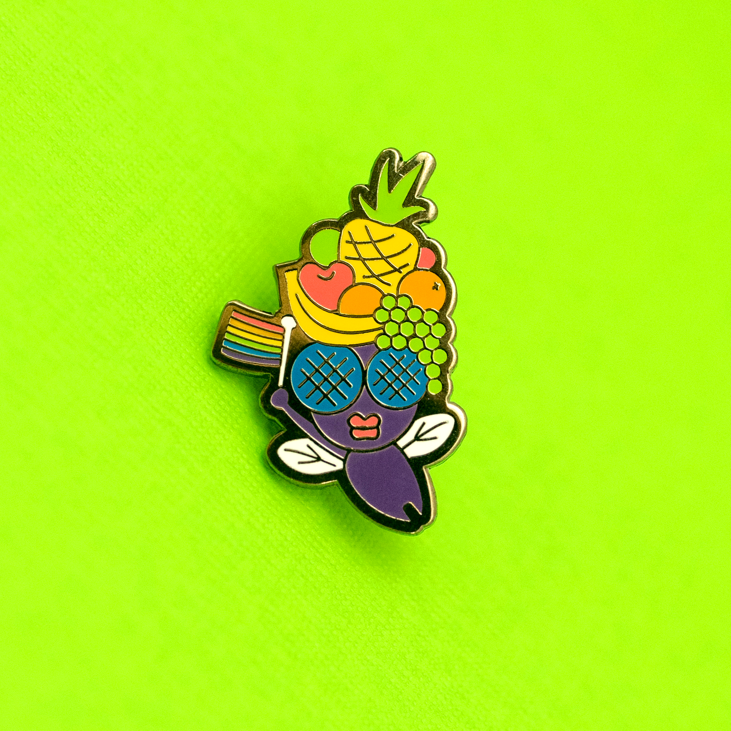 Fruit Fly Enamel Pin