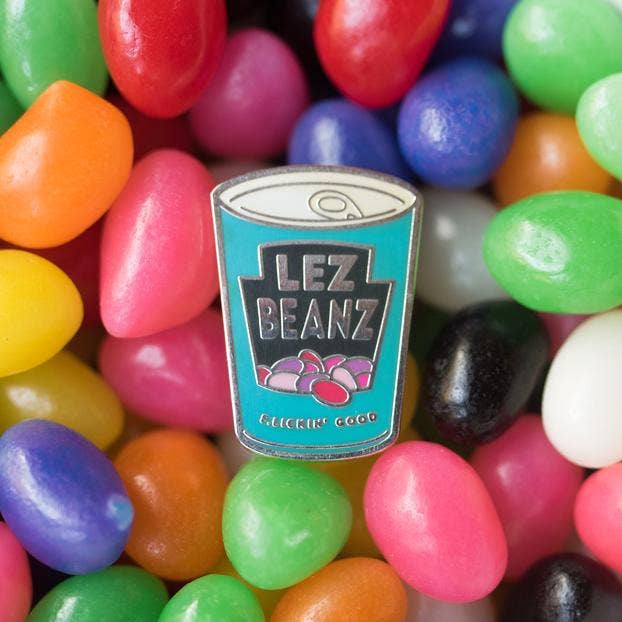 Lez Beanz Enamel Pin
