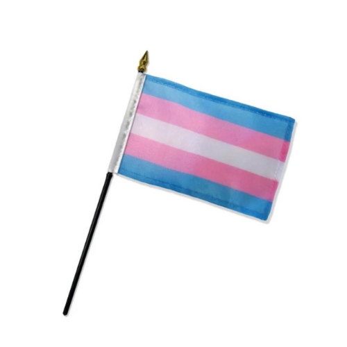 Transgender Pride desktop flag with light blue pink and white stripes