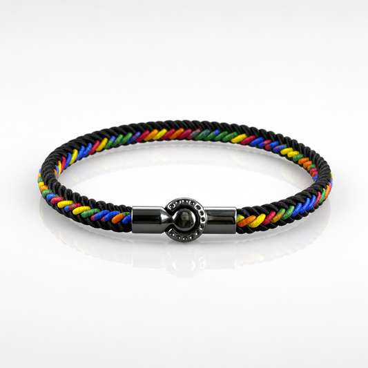 Midnight Rainbow Rope Bracelet