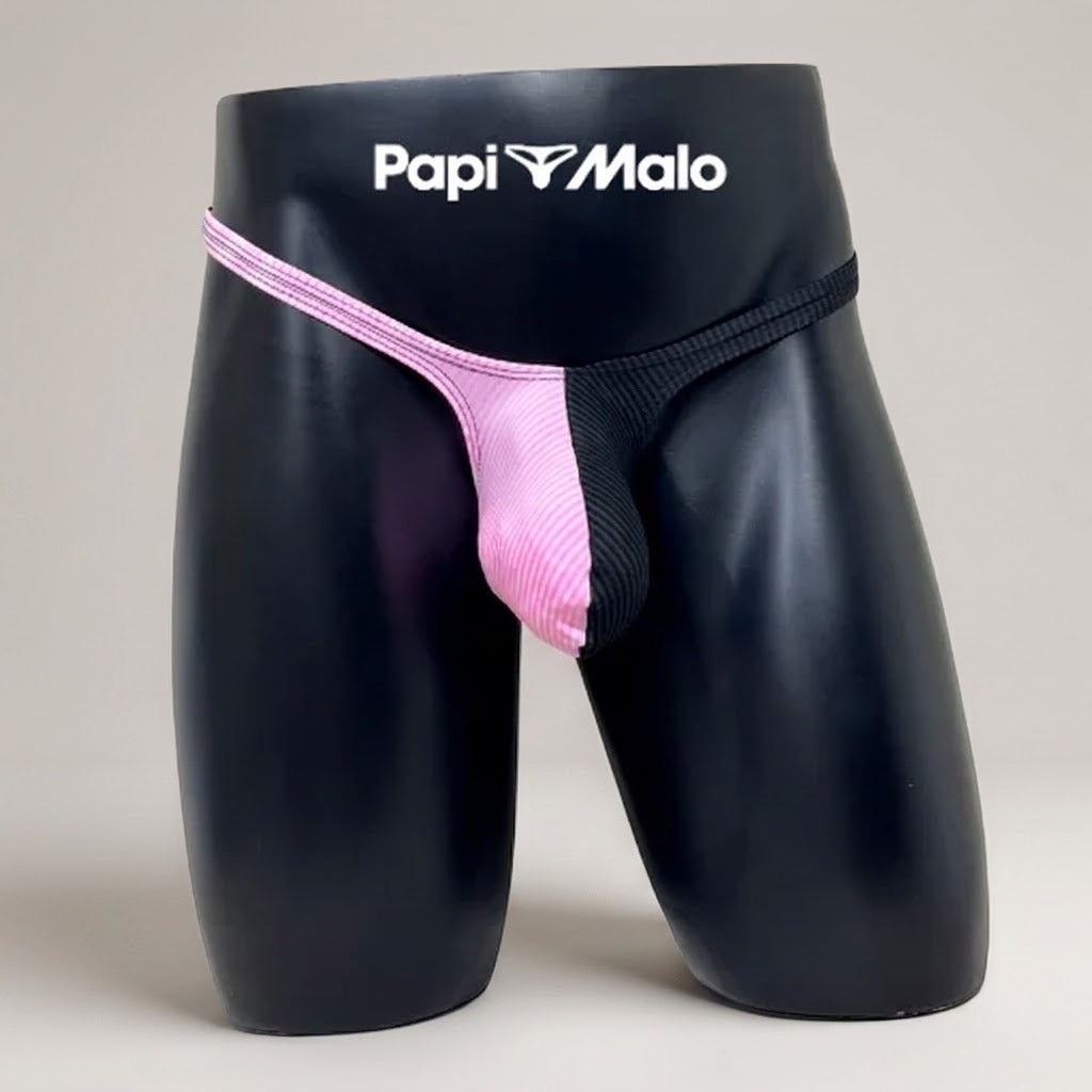 Front view of PapiMalo Duo - Velvet Riot pink and black Classic 