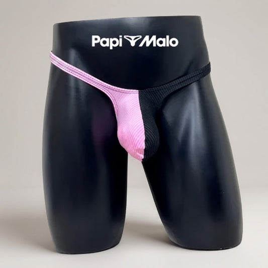Front view of PapiMalo Duo - Velvet Riot pink and black Classic 