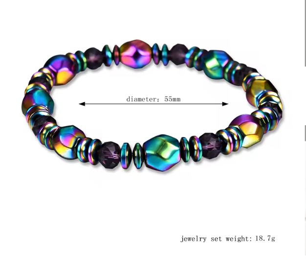 Iridescent Obsidian Bracelet