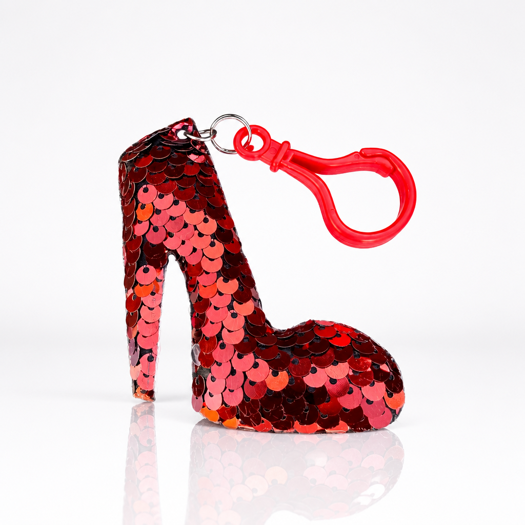 Sequin High Heel Bag Charm