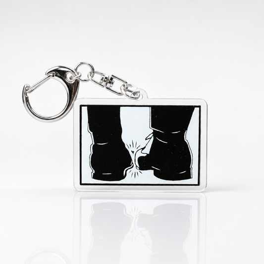 Heated Rivalry Toe Touching Acrylic Keychain