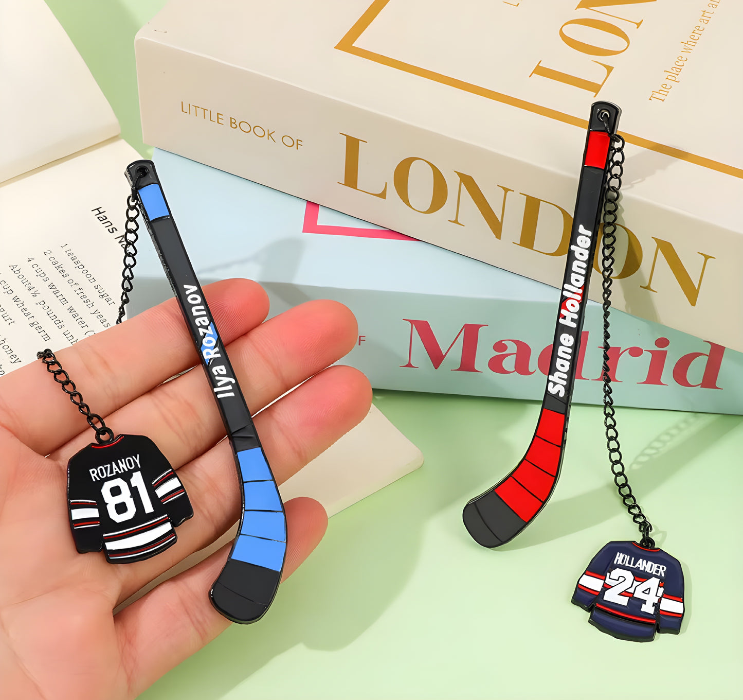 Heated Rivalry Hockey Stick Bookmark – Rozanov Edition