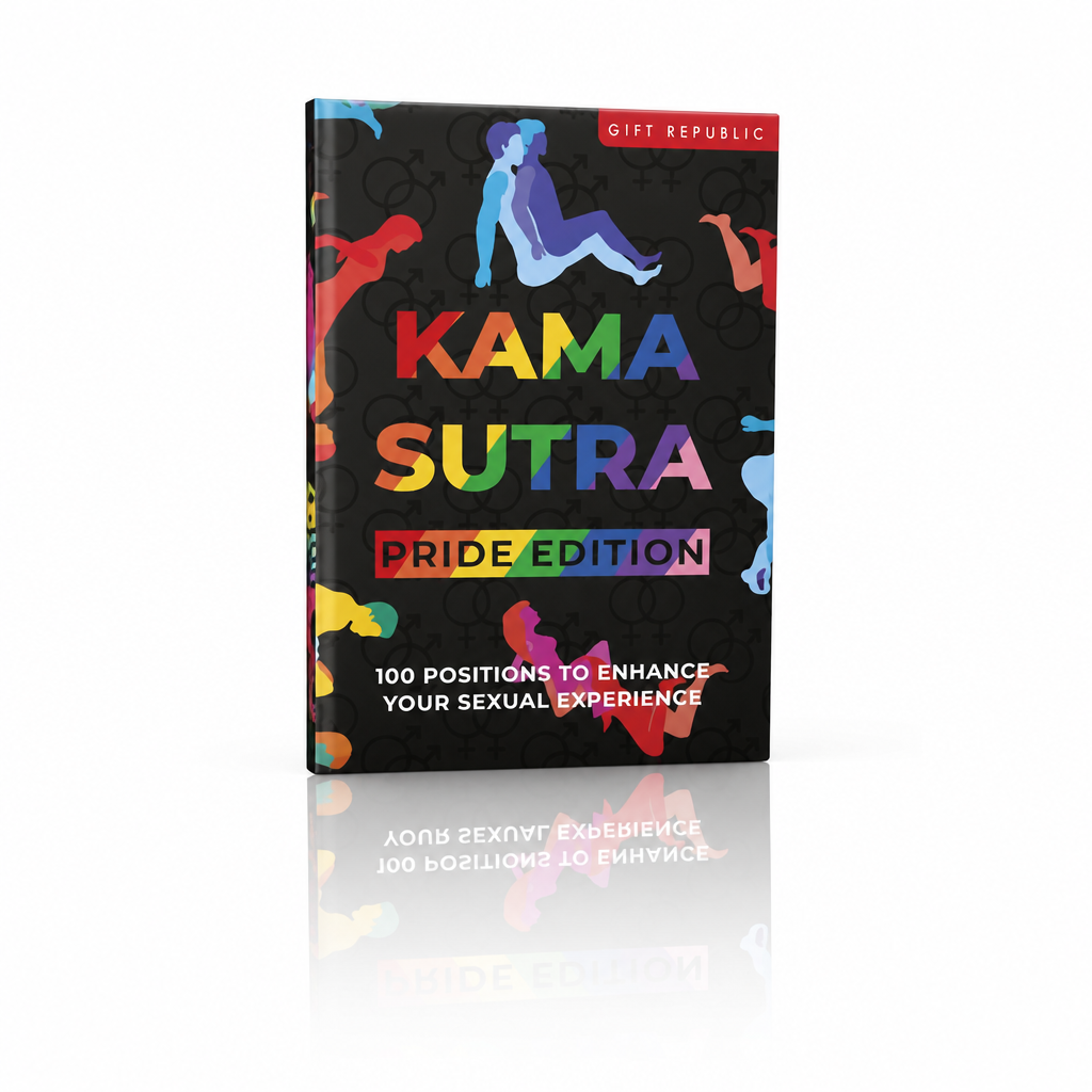 Kama Sutra Pride Edition card deck featuring inclusive illustrated positions for LGBTQ+ couples.