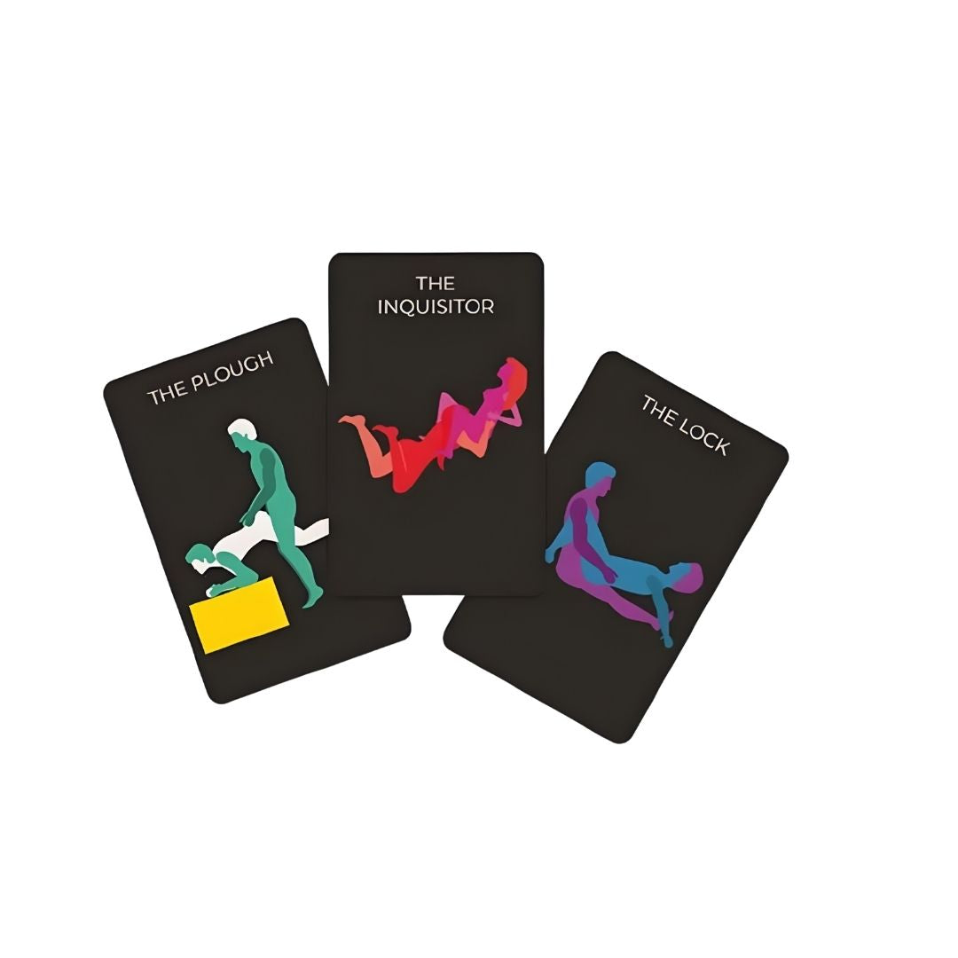 Kama Sutra Pride Edition card deck featuring inclusive illustrated positions for LGBTQ+ couples.