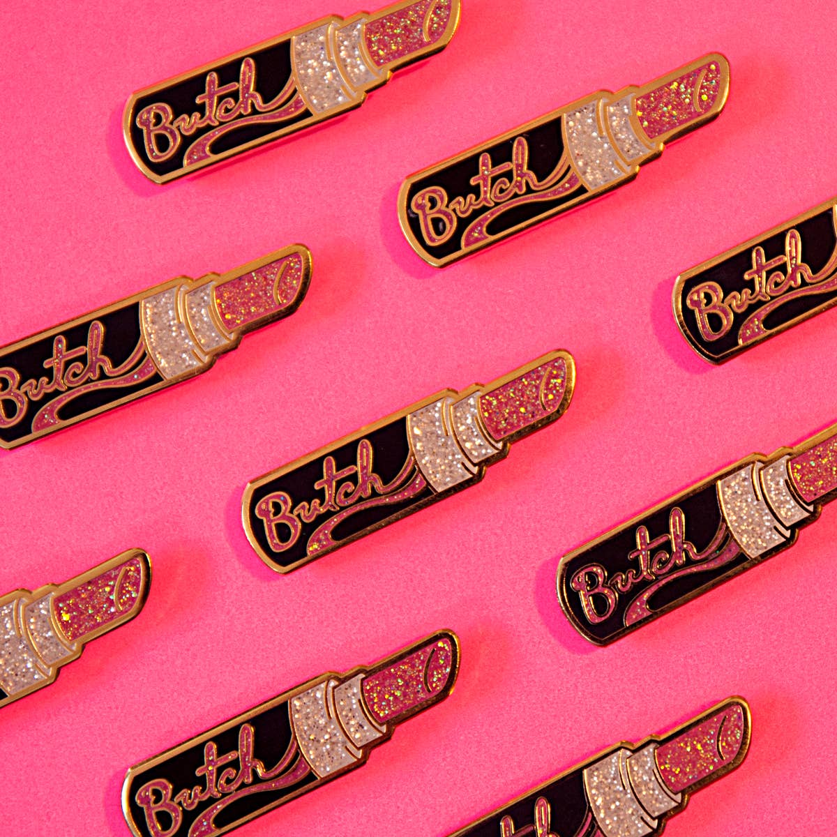 Butch Lipstick Enamel Pin