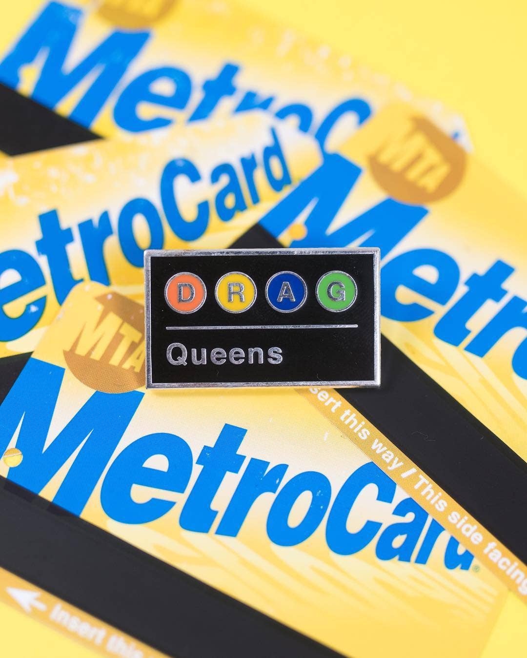 Drag Queens Subway Enamel Pin