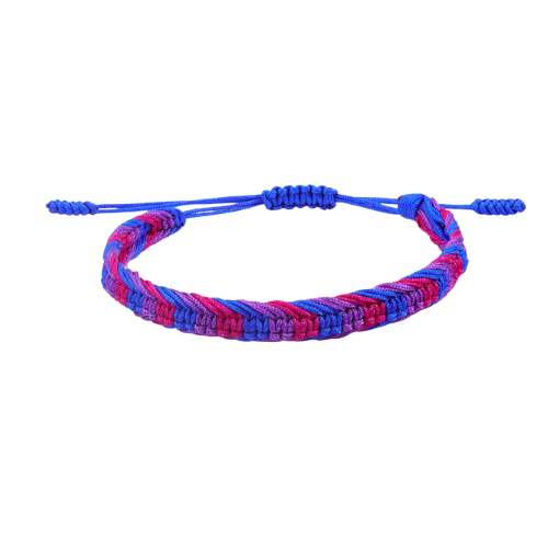 Bisexual Pride Woven Bracelet
